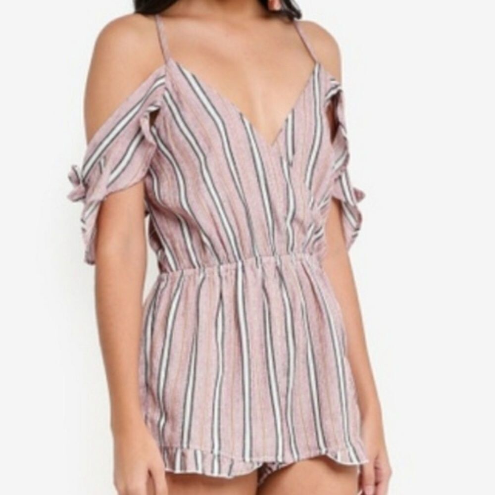 Topshop cold shoulder romper